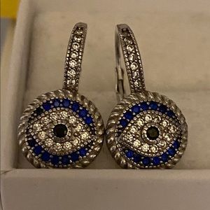 Evil eye earrings